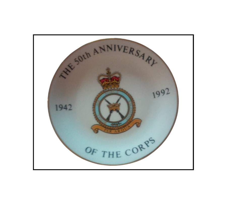 【USED】THE 50TH ANNIVERSARY OF THE R・A・F vtg Plate The 50th Anniversary Of The Corps For R.A.F.