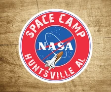 NASA Space Camp Sticker Decal Huntsville Alabama Space Shuttle Rocket 3"