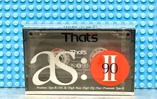 THAT'S  AS II   90 1990 EUR   TYPE II   BLANK CASSETTE TAPE (1) (SEALED)
