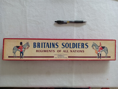 Britains Queen s Bays Dragoon Guards Lead Cavalry Vintage Original Box 54mm