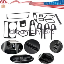 For Audi A4 B8 2008-15 13pc Carbon Fiber Interior Accessories Set Kit Cover Trim