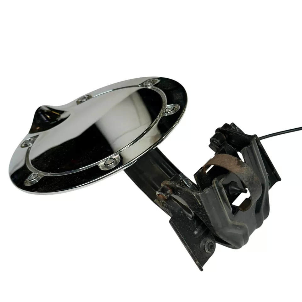 2003 Chrysler PT Cruiser Chrome Fuel Filler Gas Tank Fill Door 01 02 03 04 05 07 - Image 3 of 4