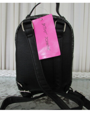 Betsey Johnson Kitsch Mini Backpack Cat Spider Web Vampire  display picture 2