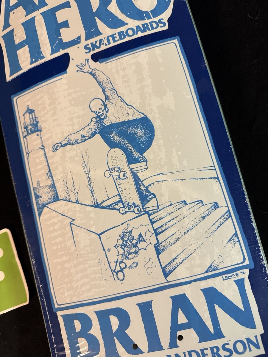 RARE Anti Hero Brian Anderson Lance Mountain Shaped Skateboard