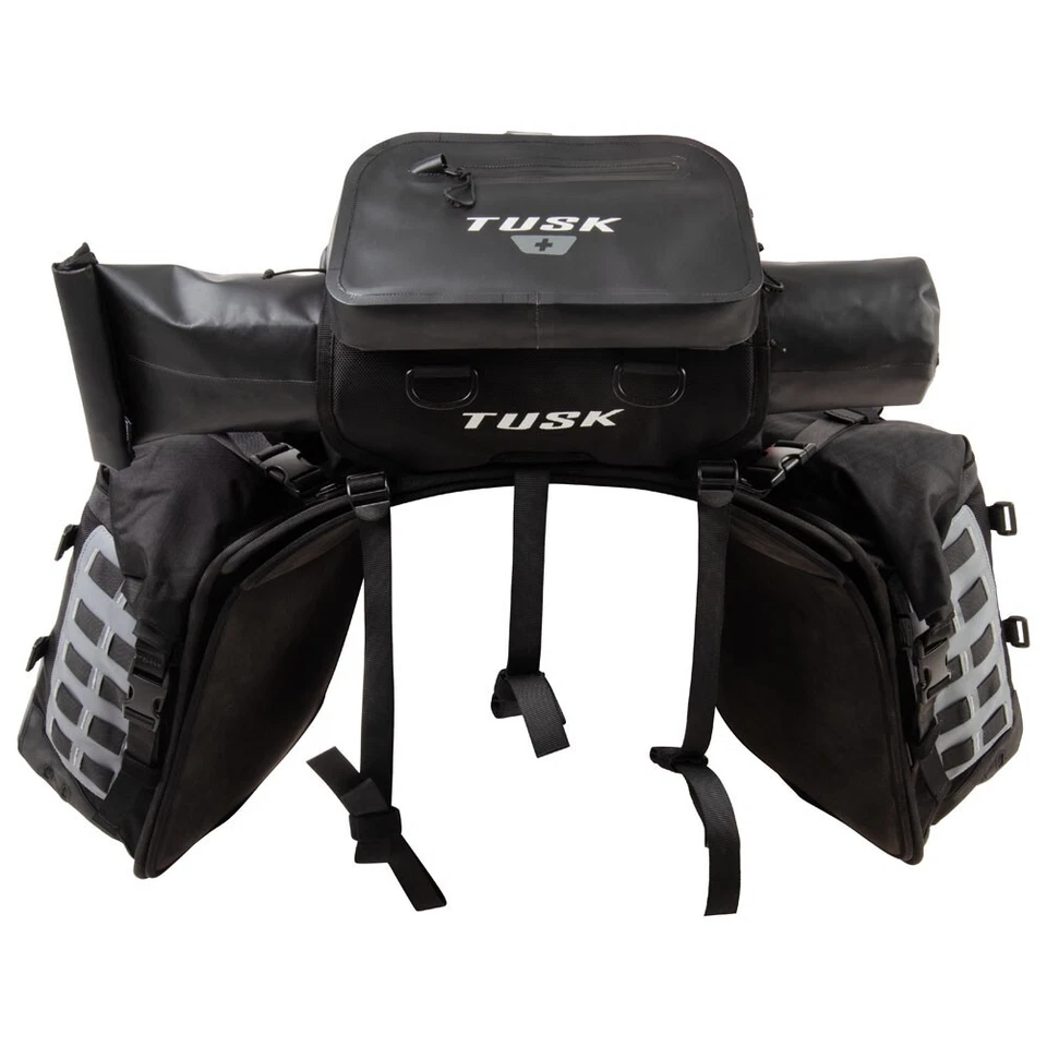 Tusk Highland X2 Rackless Luggage System w/Small Dry Duffel Tail Bag KTM/Husky - Imagem 4 de 4