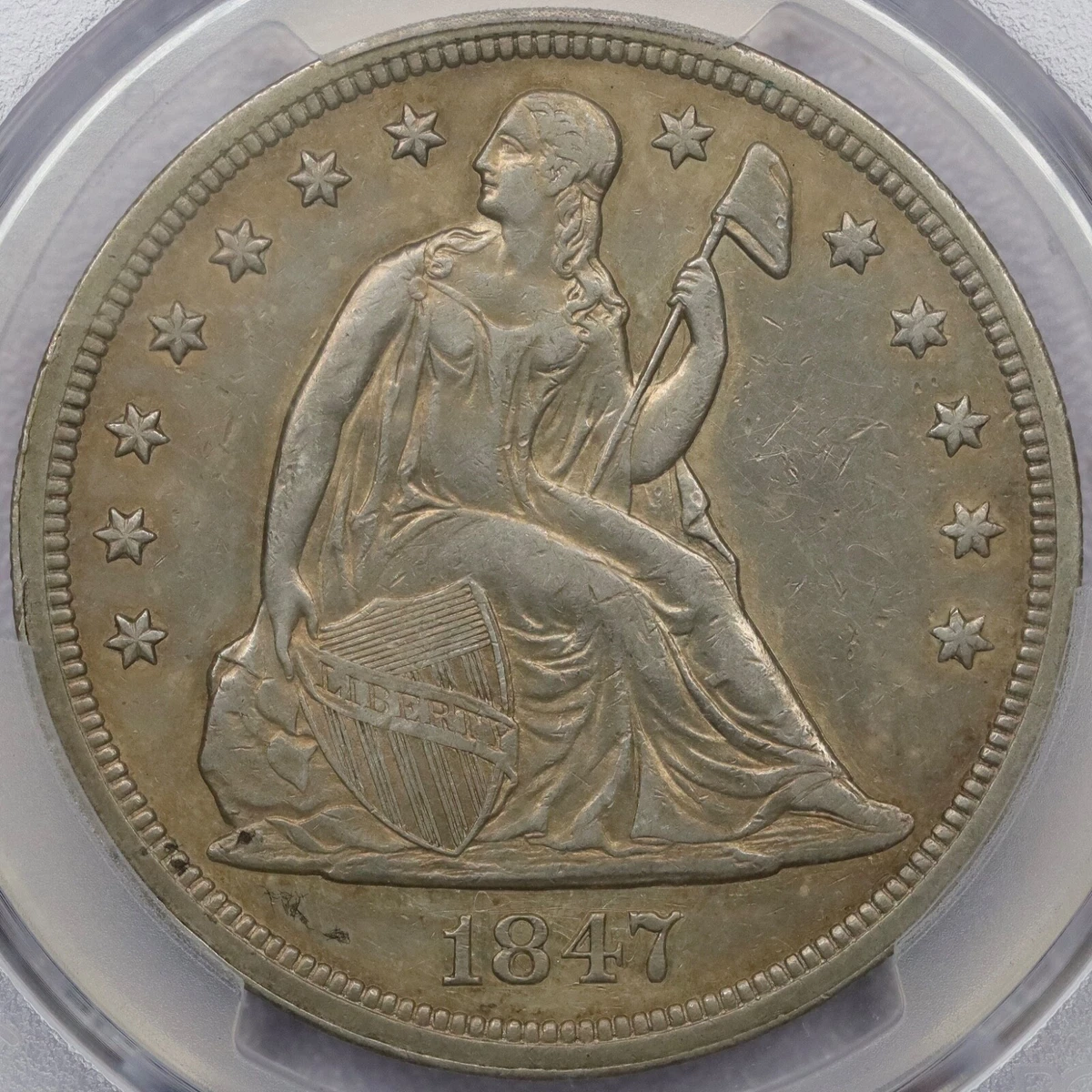 最終値下げ！アメリカ　リバティー　 1847 Year Silver Seated Liberty US Dollars (1840-1873) for sale | eBay