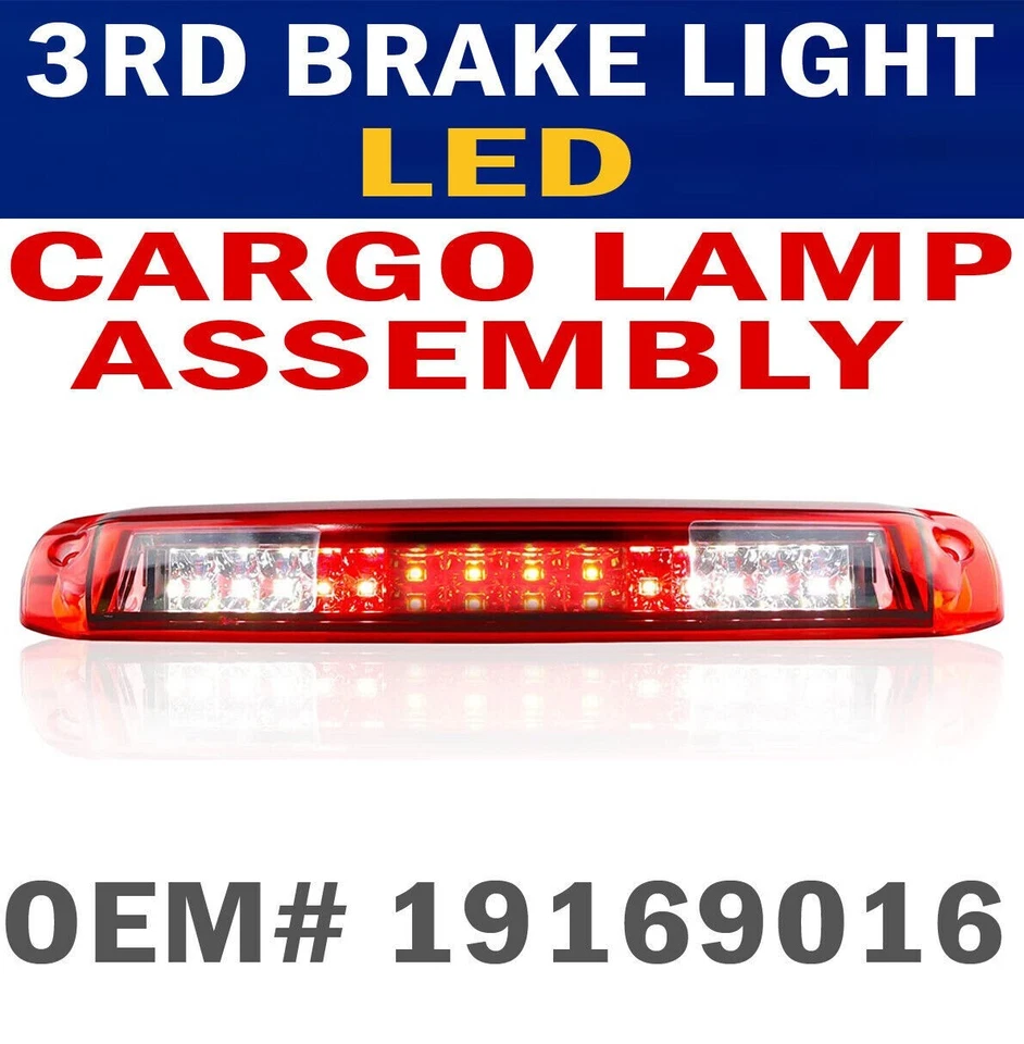 High Mount Third 3RD Stop Brake Cargo LED Light Lamp for Silverado Sierra Pickup - Image 2 of 4