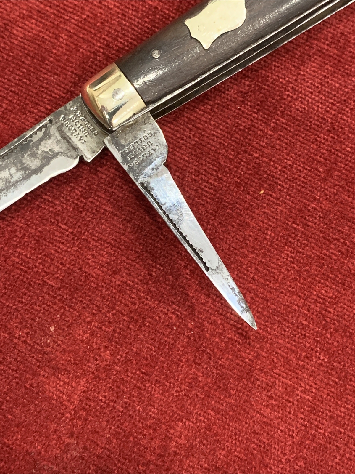 Antique TAYLOR'S UNION CUTLERY Knife Circa 1890's Vintage Folding Knife