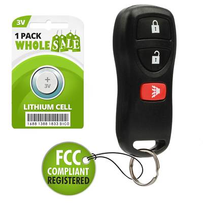 Replacement For 2003 2004 2005 2006 2007 Nissan Murano Key Fob Remote