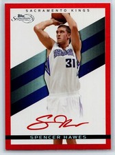 2008-09 Topps Signature Spencer Hawes Facsimile Red Parallel #/869  #TS-SH