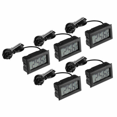 5 stk. Thermometer digital LCD -50+110°C Temperatur Anzeige Messer Aquarium^