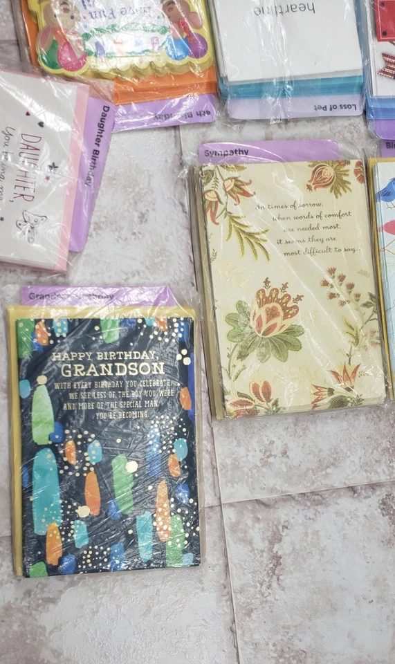 Assorted Greeting Cards Multipack Birthday Sympathy Military Pet with Envelopes - Image 4 of 4