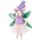 Primitives by Kathy Felt Flower Mouse Critter Figurine Gift Spring Easter Fairy