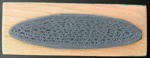 Art Impressions Woven Rug Rubber Stamp - Picture 2 of 3