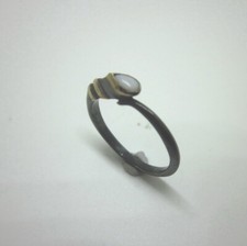 Vintage 925 Sterling Silver Rings Jewelry Black Color Egyptian Styles Size 7