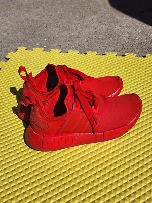 US Size 5.5 - Adidas NMD R1 Scarlet Boys Kids Unisex Girls | eBay