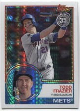 2018 Topps Update TODD FRAZIER 1983 Silver Pack Chrome - NEW YORK METS - #124