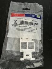 NEW  Leviton 41087-QWP Quickport 4-P Quad Housing White  *FREE SHIPPING*