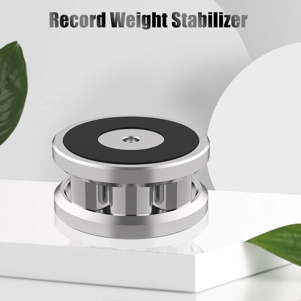 Turntable Disc Vinyl Weight Stabilizer Adjustable Record Clamp Vibration Reducer - Image 2 of 4