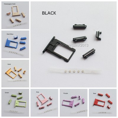 New SIM Tray Slot and SIDE Power Volume Mute Buttons Set For