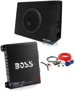 10 subwoofer with box and amp