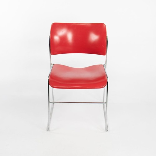 1970s 40/4 Chairs in Red Steel by David Rowland for General Fireproofing Co. - Picture 8 of 12