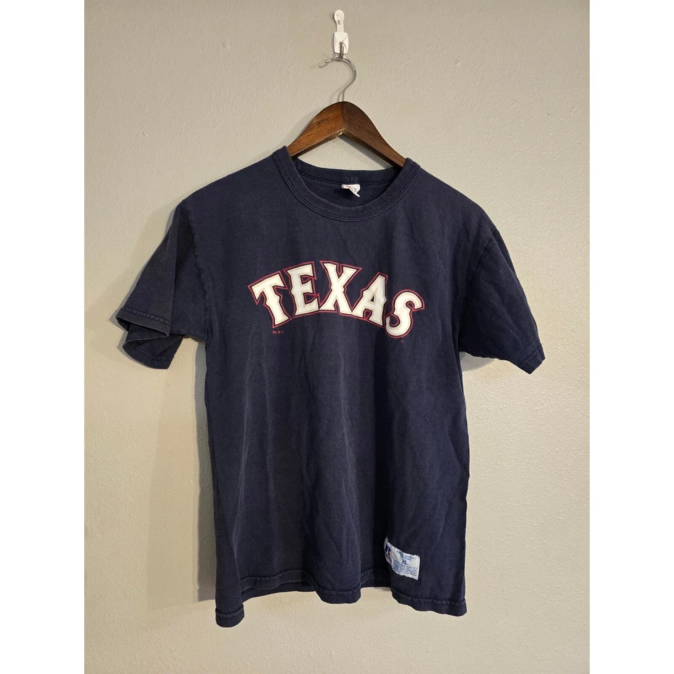 Camisa Texas Rangers Russell Blalock #9 XL Azul Marino Y2K MLB Foto 3 de 4