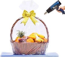 Shrink Wrap Bags, Extra Large Jumbo Shrink Bags Cellophane Wrap for Gift Baskets