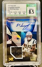 2020 Panini XR N’Keal Harry Autograph Swatch Blue 02/15 CSG 8.5 AUTO 10
