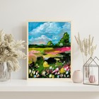 "Perfect Morning" Modern Art Acrylic Painting Landscape 9x12: LINDSAY KING SMITH — photo 3