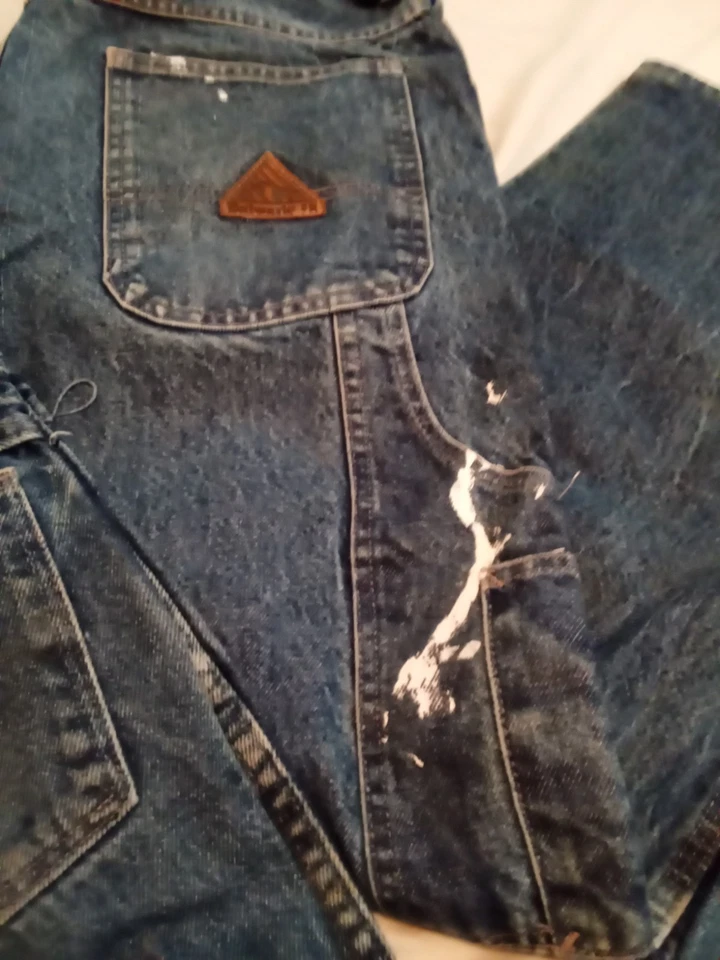 Lote de 2 pares de pantalones de mezclilla Bulwark FR para hombre resistentes al fuego pierna recta lavado medio 36x32  Foto 3 de 4