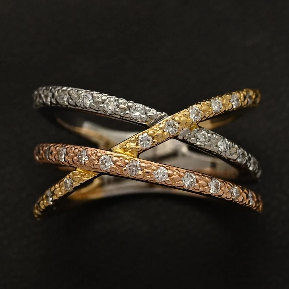 0.36ct CHARRIOL 39P Diamond Ring / 18K Yellow Gold with White Pearl / 750K G... - Image 4 of 4