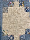 Pair of antique hand sewn Irish chain 55x66" throws — photo 4