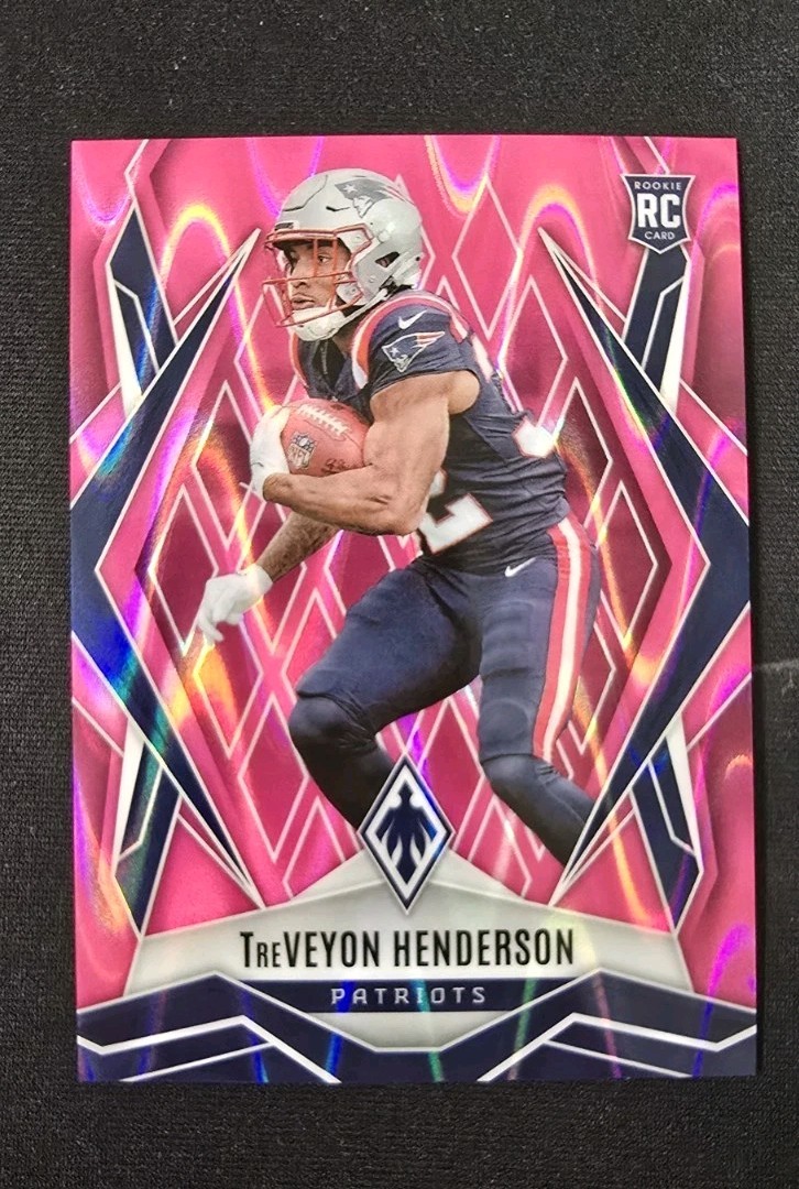 2025 Panini Phoenix - Rookies TreVeyon Henderson #187 Pink Seismic /75 (RC)