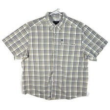 Ariat Pro Series Button Up Vented Shirt Mens XXL Multicolor Plaid Short Sleeve