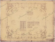Ltd. 1st Press Copy Of Original 1927 Chicago Stadium Blue Print 3