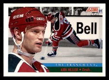  1991 Kirk Muller 331 Devils 9 Score Hockey Sports Trading Card CC
