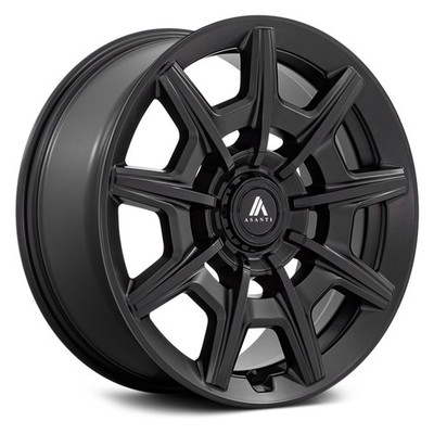 Asanti ABL-41 ESQUIRE Wheels 22x9 (38, 5x114.3, 72.6) Black Rims Set of 4