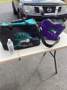 Vintage Speedo volleyball Bag + Ball Holder Gym Bag Karch Kiraly Olympic