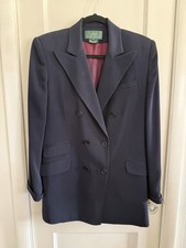 Lauren Ralph Lauren Blazer Women's 6 Navy Double Breasted Jacket Career Classic