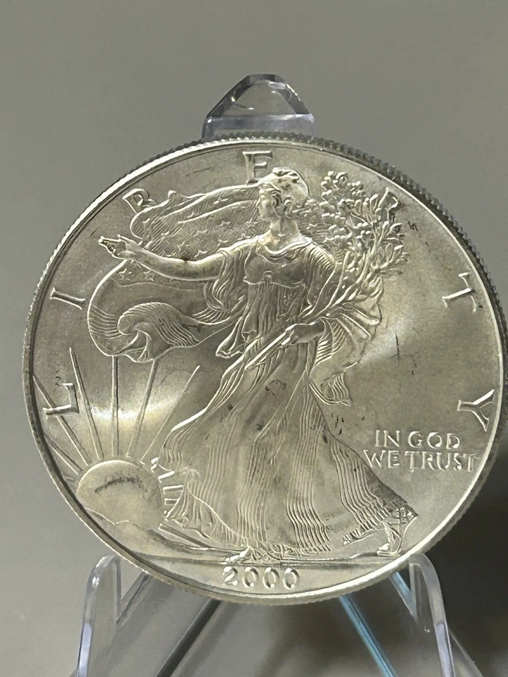 2000 American Silver Eagle 1oz 0.999 Fine Silver millennium Coin Uncirculated - Image 2 of 4