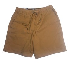 GAP Men's Pull On Shorts Antique Bronze size S. Draw String Chino Flat Pocket