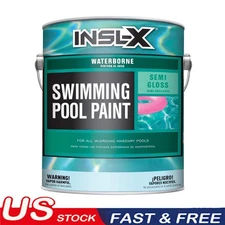 Waterborne Semi-Gloss Acrylic Swimming Pool Paint Quick-drying White 1 Gallon