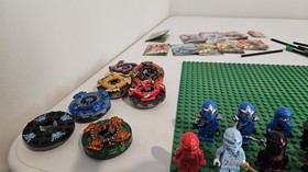 Lego Ninjago Minifig Lot NRG Cole, Zane, Kai, 9572, 9590, 9591, 9573, 9566, 9552