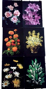 12 Vintage Unused Floral assorted cards w/11 envelopes in orginal box