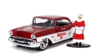 Jada Toys, Chevrolet Bel Air Mrs Santa Claus 1957 Rot, 1/32, JAD33750