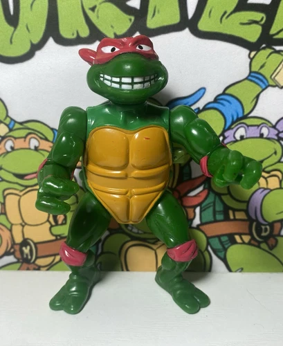 Breakfightin’ Raph Vintage 1989 Teenage Mutant Ninja Turtles Figure  933W B9