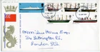 1969 SHIPS GREAT BRITAIN QE2 GPO FDC LLOYD'S COFFEE HOUSE PMK HAND ADDRESS VGC