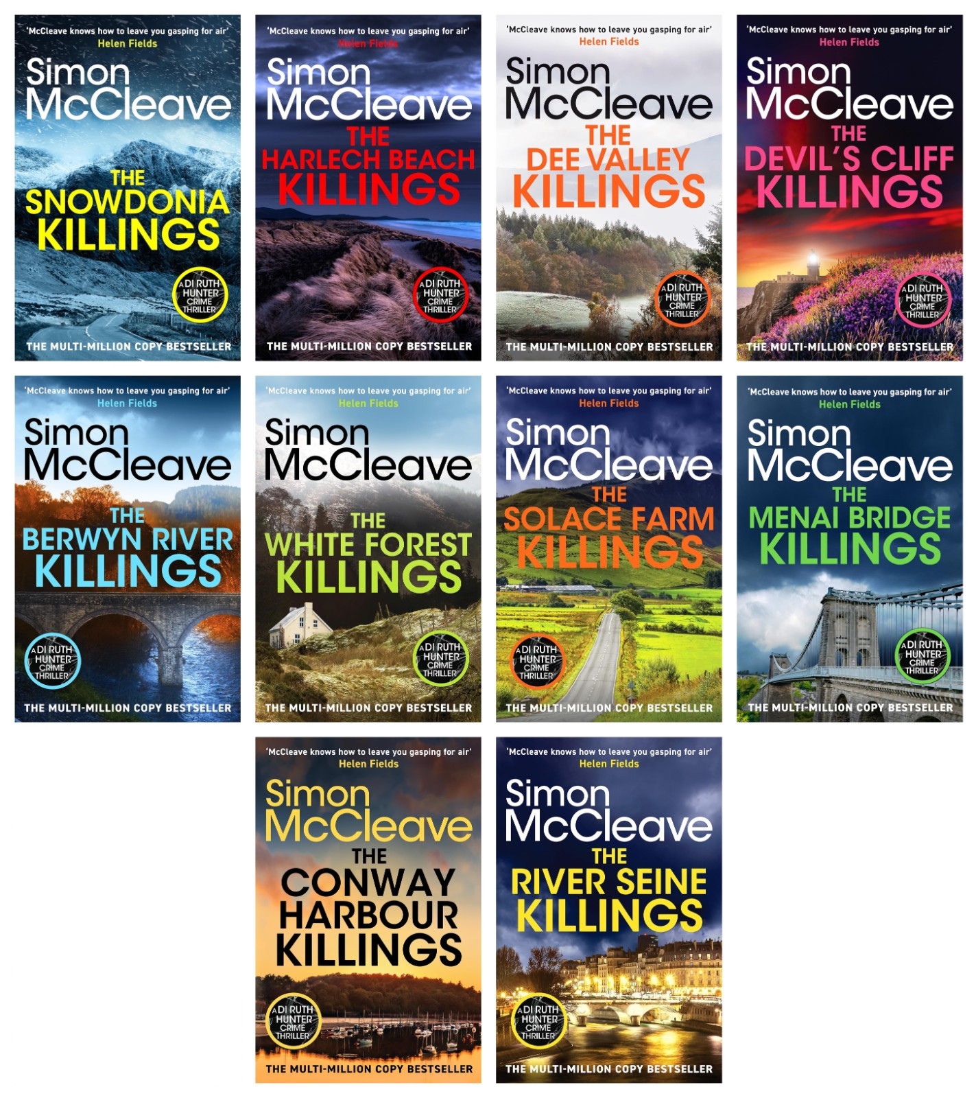 DI Ruth Hunter Crime Thriller by Simon McCleave 10 Books Collection Set - PB - Image 5