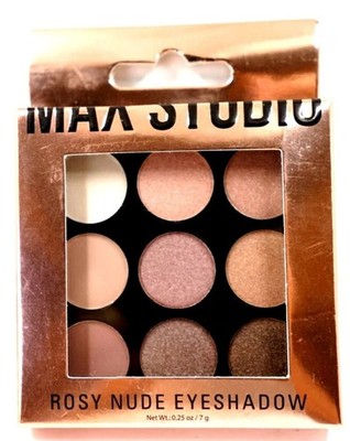 MAX STUDIO Rose Nude 9 Colors Eyeshadow 0.25 oz NEW!!
